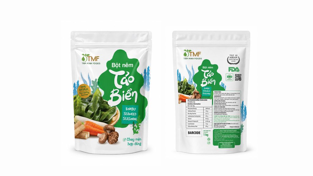 Thiết kế bao bì chuyên nghiệp sản phẩm Bột nên Tảo Biển