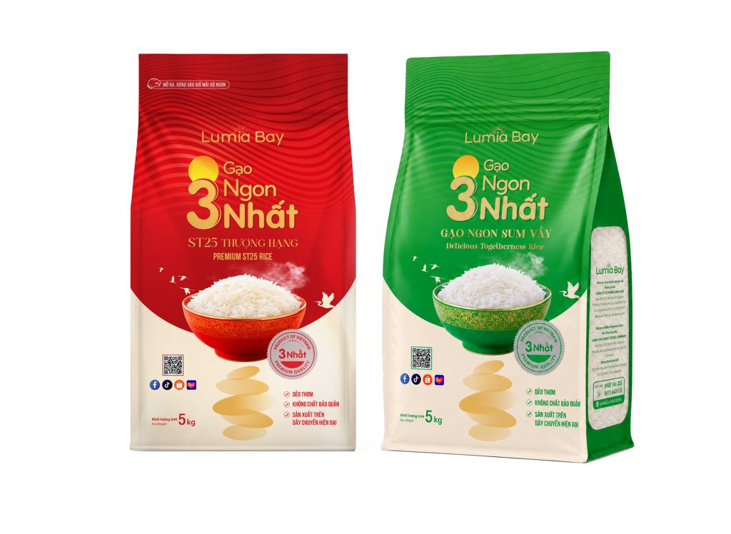 Thiết kế bao bì chuyên nghiệp sản phẩm Gạo Ngon 3 Nhất